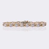 Higharat Diamond Curb Chain Bracelet - image 1