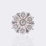 Rosettenbrosche mit Altschliffdiamanten