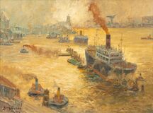 Hamburger Hafen im Sonnenglanz - Bild 1