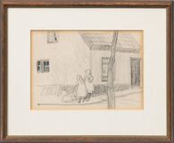 Spielende Kinder an einer Hausecke - Bild 2