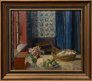 Tisch am Fenster der blauen Stube in Alkersum - Bild 2