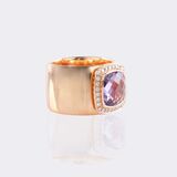 Amethyst Bandring mit Brillant-Besatz - Bild 2