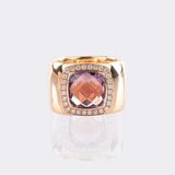Amethyst Bandring mit Brillant-Besatz - Bild 3