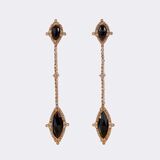 Paar Brillant Smoky Quarz Ohrhänger - Bild 1