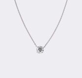 Hochkarätiger Solitär Anhänger an Kette - Bild 1