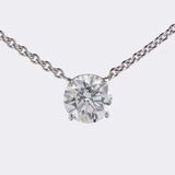 Hochkarätiger Solitär Anhänger an Kette - Bild 2