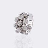 Brillant Ring mit Blüten - Bild 3