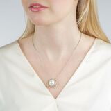 High Jewelry South Sea Pearl Diamond Pendant with Pink Diamonds on Chain - image 3