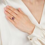 Amethyst Brillant Ring 'Parentesi' - Bild 6