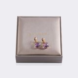 Paar Amethyst Brillant Ohrclips 'Parentesi' - Bild 3