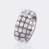 Mondstein Armreif mit mehrfarbigen Saphiren - Bild 4