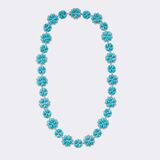 Türkis Brillant Collier 'Rose de Tourquoise' - Bild 1
