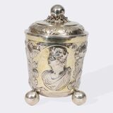 Außergewöhnlich großer, barocker Kugelfuß-Deckelbecher - Bild 2