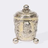 Außergewöhnlich großer, barocker Kugelfuß-Deckelbecher - Bild 3