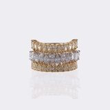 Zweifarbiger Diamant Bandring - Bild 3