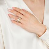 Zweifarbiger Diamant Bandring - Bild 4
