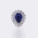 Hochkarätiger Tansanit Brillant Ring - Bild 1