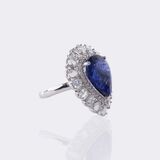 Hochkarätiger Tansanit Brillant Ring - Bild 2