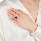 Hochkarätiger Tansanit Brillant Ring - Bild 4