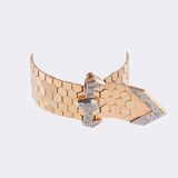 Außergewöhnliches Art-déco Armband 'Gürtelschnalle' mit Diamant-Besatz - Bild 1