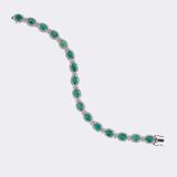 Hochkarätiges Smaragd-Brillant Armband - Bild 2