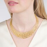 Gala Gold Collier mit Brillant-Besatz - Bild 3