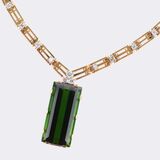 Vintage Turmalin Brillant Collier - Bild 3