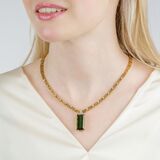 Vintage Turmalin Brillant Collier - Bild 4