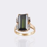 Vintage Turmalin Brillant Ring - Bild 3