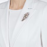 Fin de siècle Brosche mit Altschliffdiamanten und Rosa Turmalinen - Bild 2