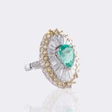 Smaragd Diamant Cocktailring - Bild 2