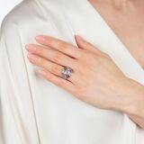  Art-déco Brillant-Rubin Ring - Bild 3