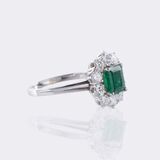Feiner Smaragd Brillant Ring - Bild 2