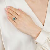 Feiner Smaragd Brillant Ring - Bild 4