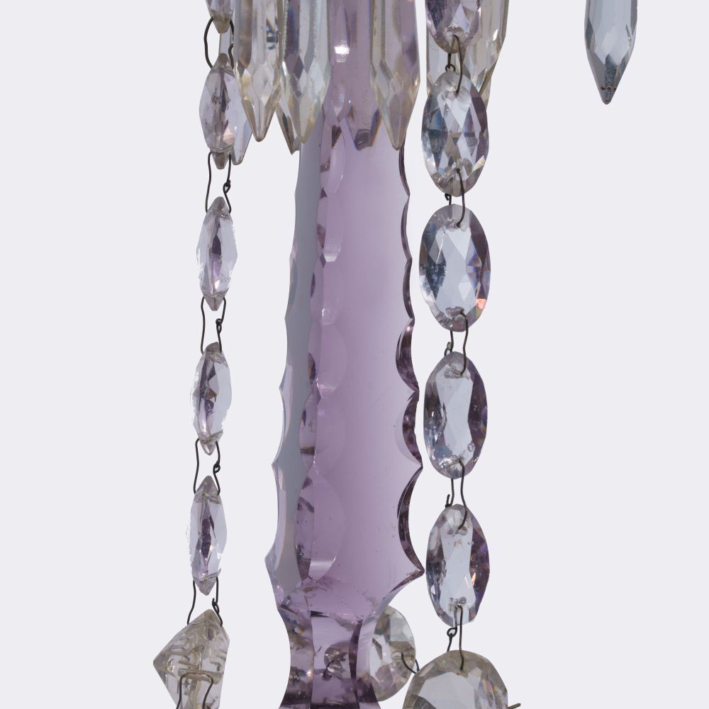 A Pair Ormolu Empire Girandols with griffin heads and crystal glass - image 3