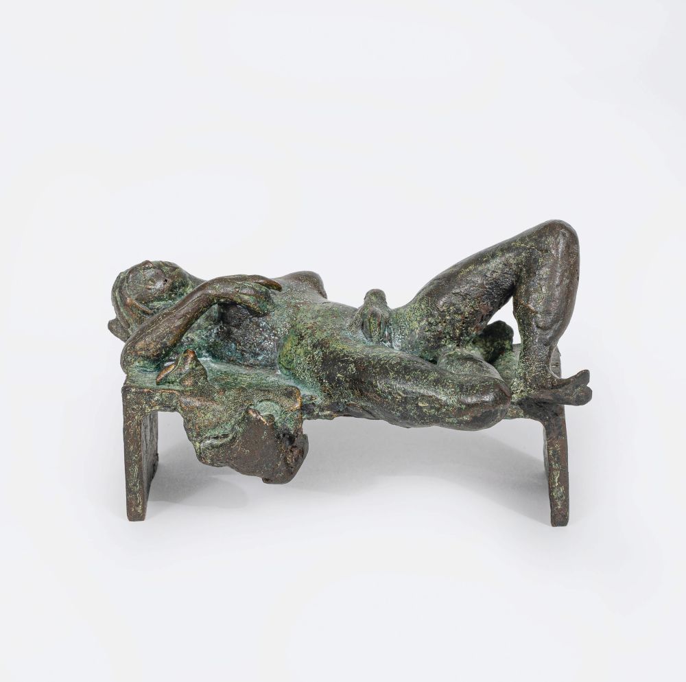 Reclining Nude on Bed