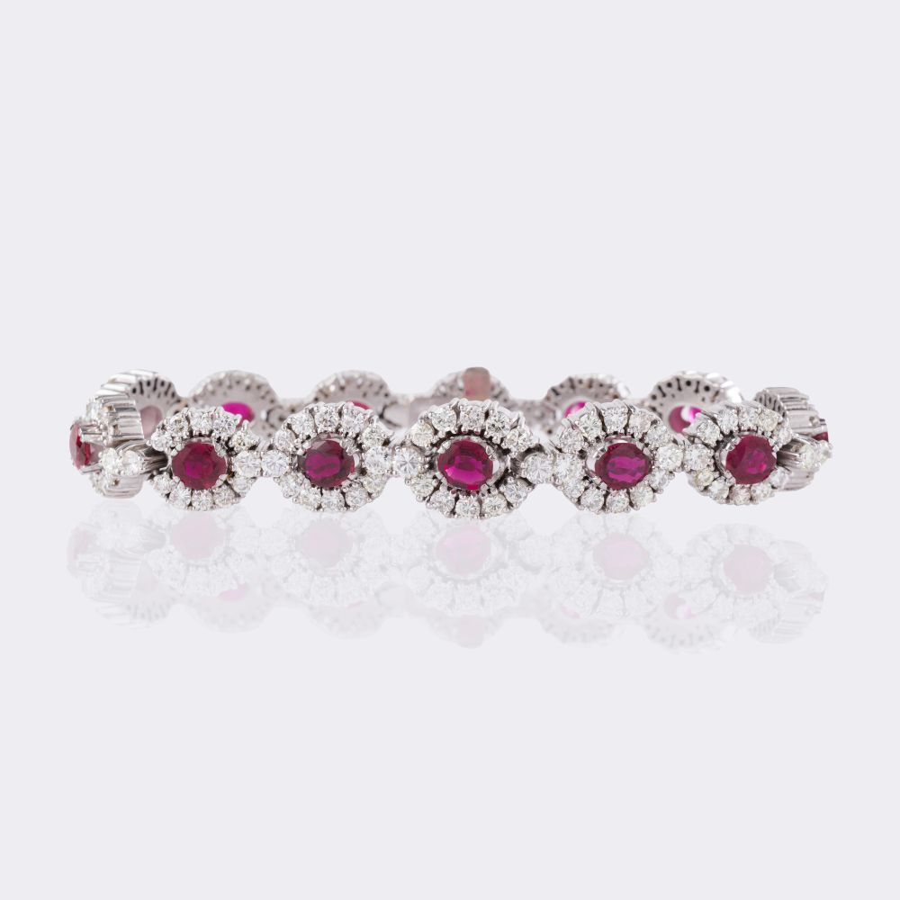 Ruby Diamond Bracelet