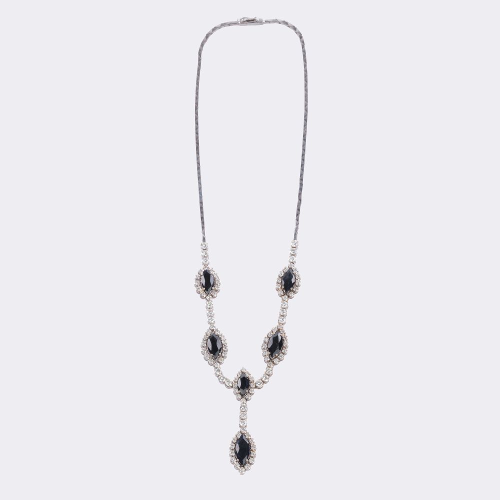 Saphir Brillant Schmuckset: Collier und Armband - Bild 2