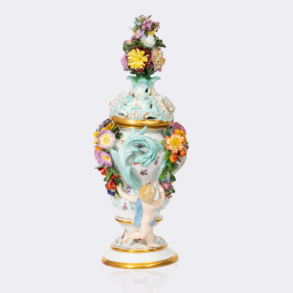 Potpourri-Vase mit Amoretten - Bild 3