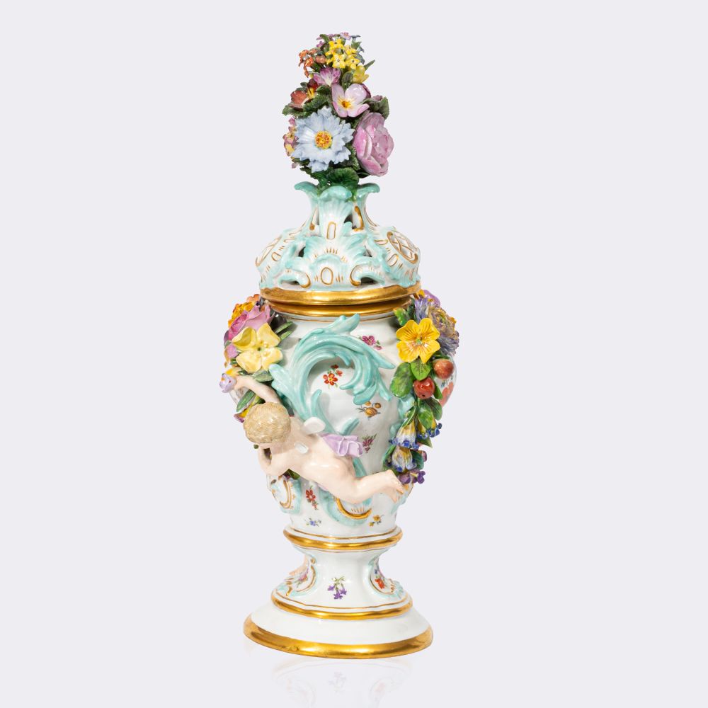 Potpourri-Vase mit Amoretten - Bild 4