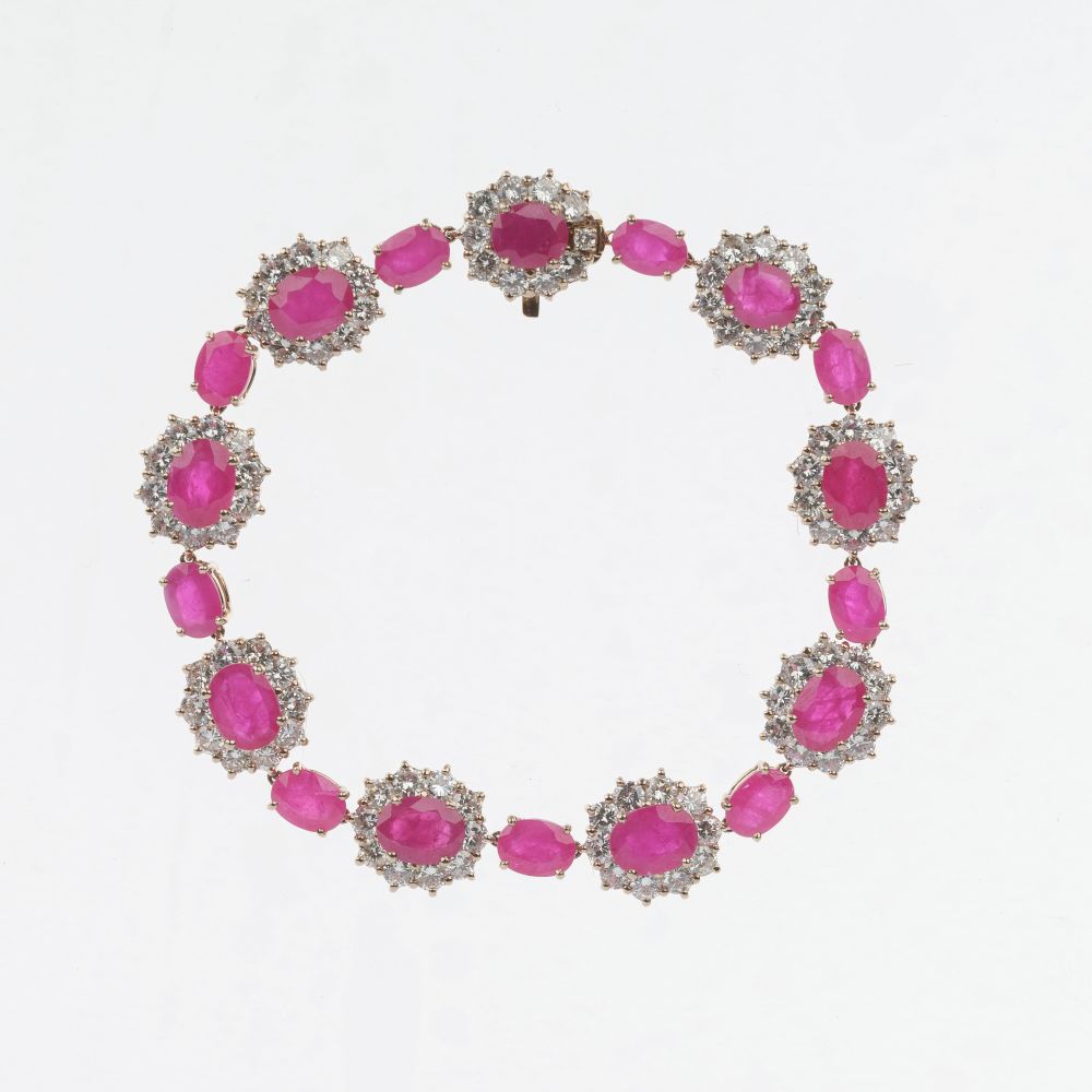 Ruby ​​Diamond Bracelet