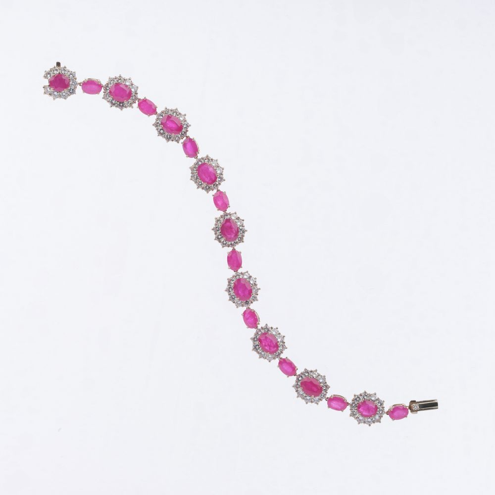 Ruby ​​Diamond Bracelet - image 3