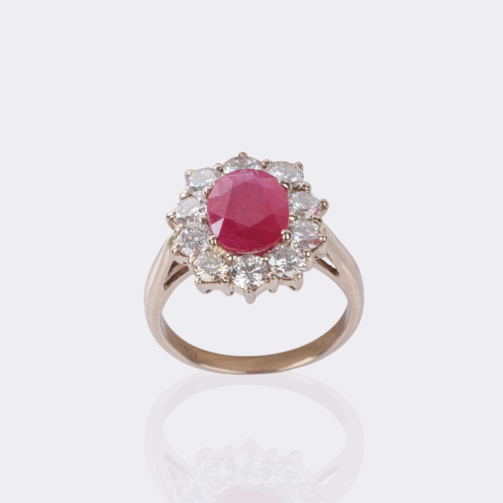 Rubin Brillant Ring - Bild 3