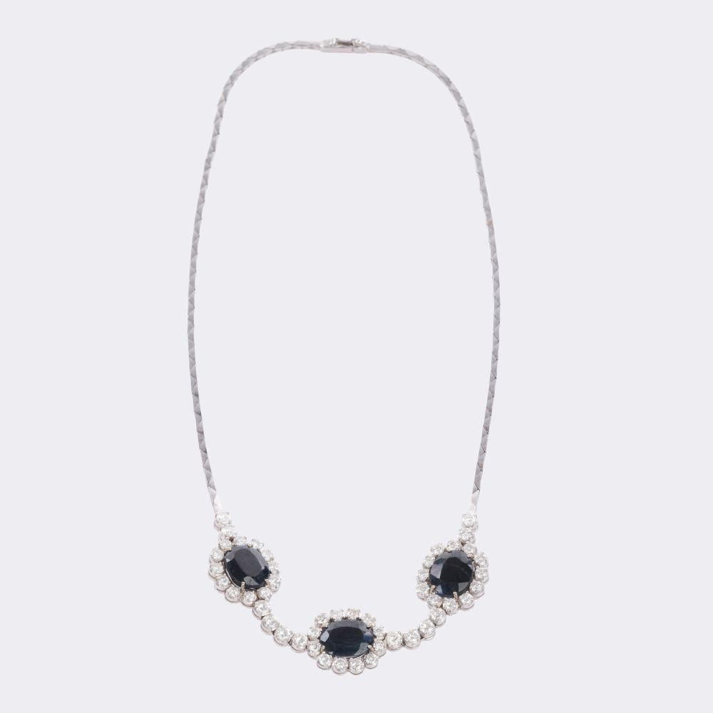 Saphir-Brillant Collier - Bild 2