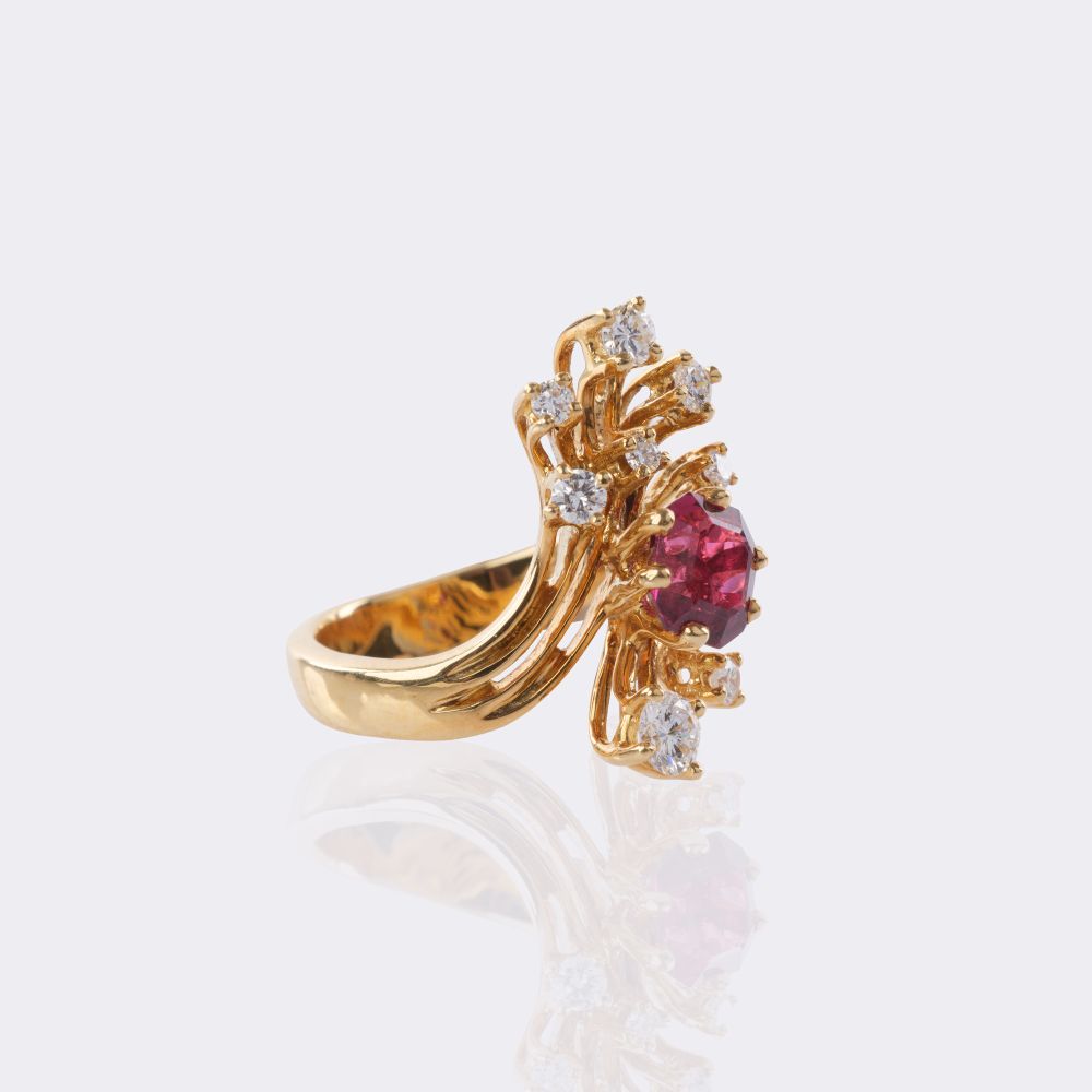 Rubin Brillant Ring - Bild 2