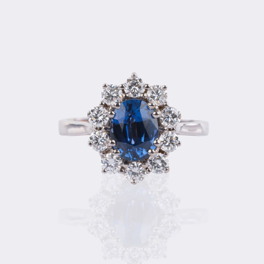 Saphir Brillant Ring