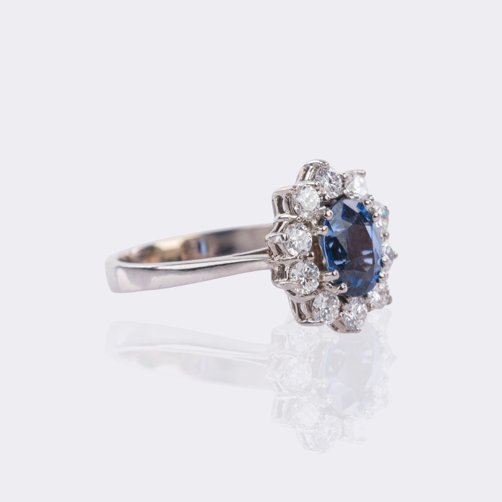 Saphir Brillant Ring - Bild 2