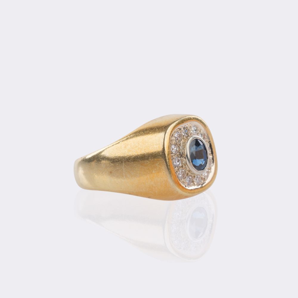 Saphir Diamant Ring - Bild 2