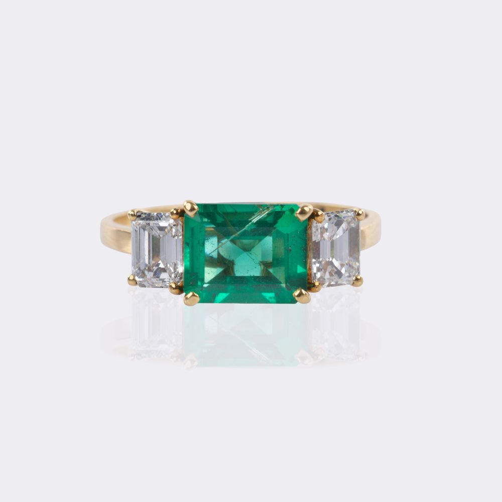 Smaragd Diamant Ring