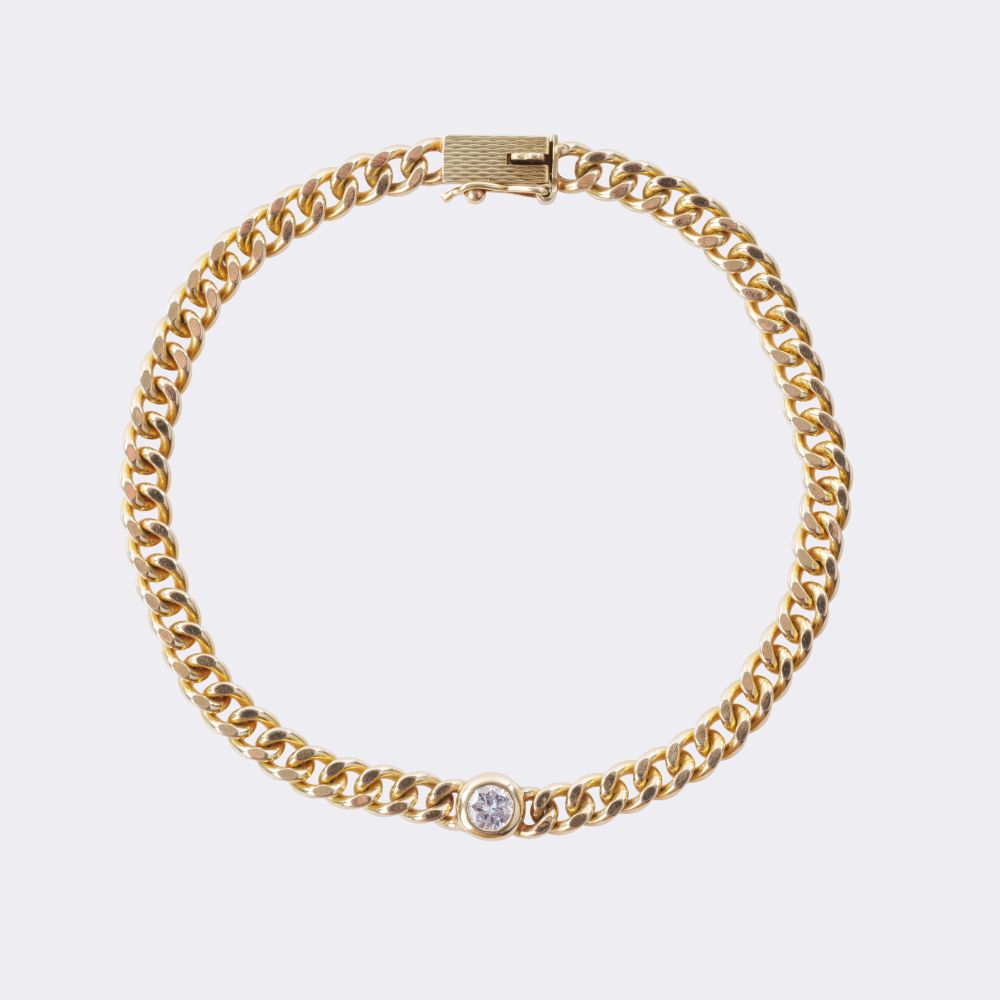 Brillant Panzerkette mit Armband